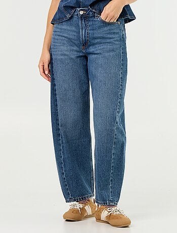 Jean large taille haute