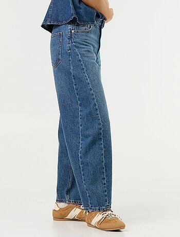 Jean large taille haute
