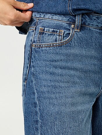 Jean large taille haute