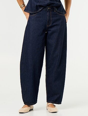 Jean large taille haute