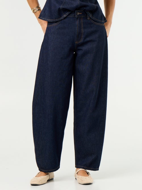 Jean large taille haute - Kiabi