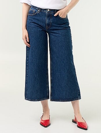Jean large taille haute