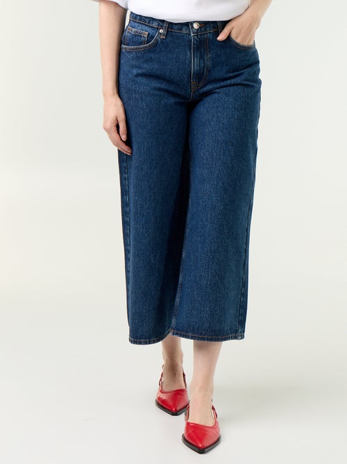 Jean large taille haute - Kiabi