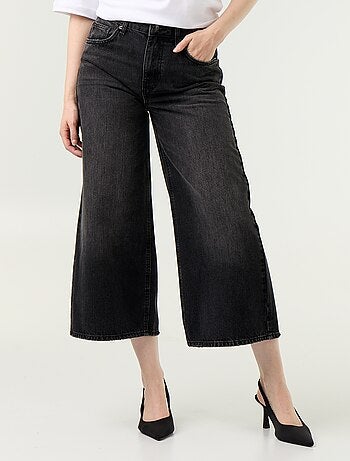 Jean large taille haute
