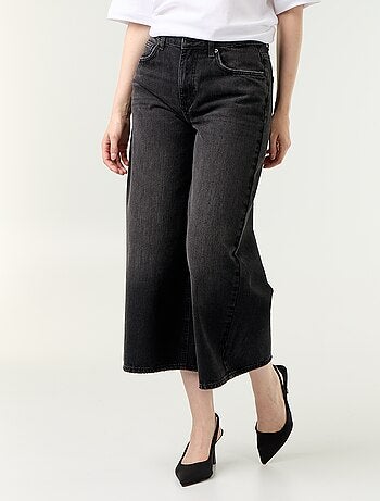 Jean large taille haute