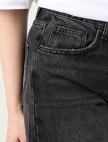 Jean large taille haute