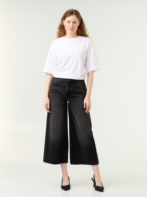 Jean large taille haute - Kiabi