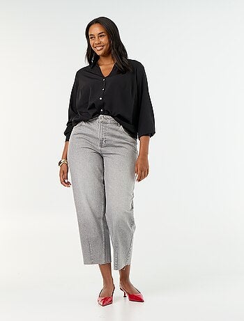 Jean large / wide leg à 5 poches
