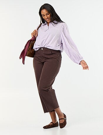 Jean large / wide leg à 5 poches