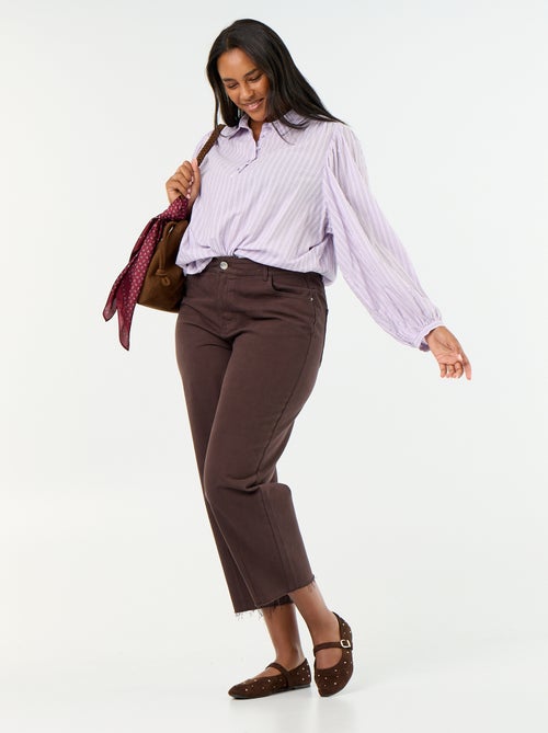 Jean large / wide leg à 5 poches - Kiabi