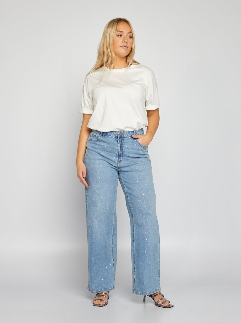 Jean large / wide leg Bleu - Kiabi