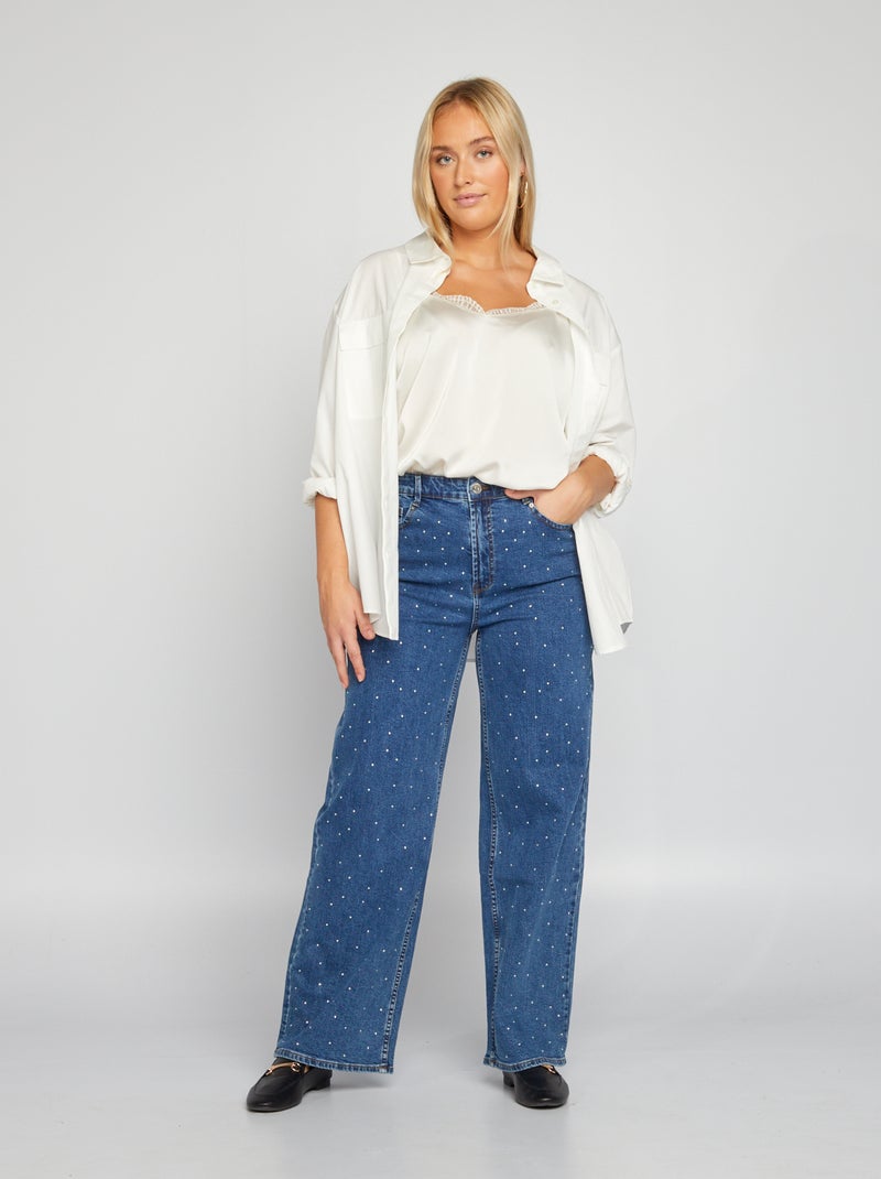 Jean large / wide leg Bleu - Kiabi
