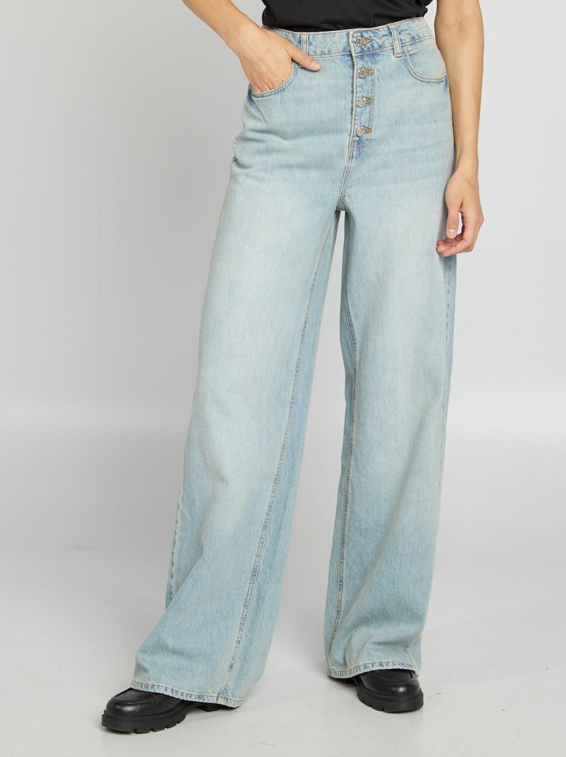Jean large / wide leg Bleu - Kiabi