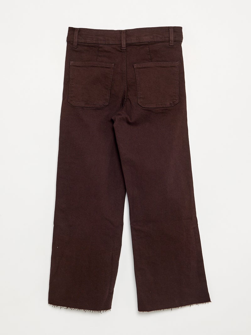 Jean large / wide-leg Marron - Kiabi