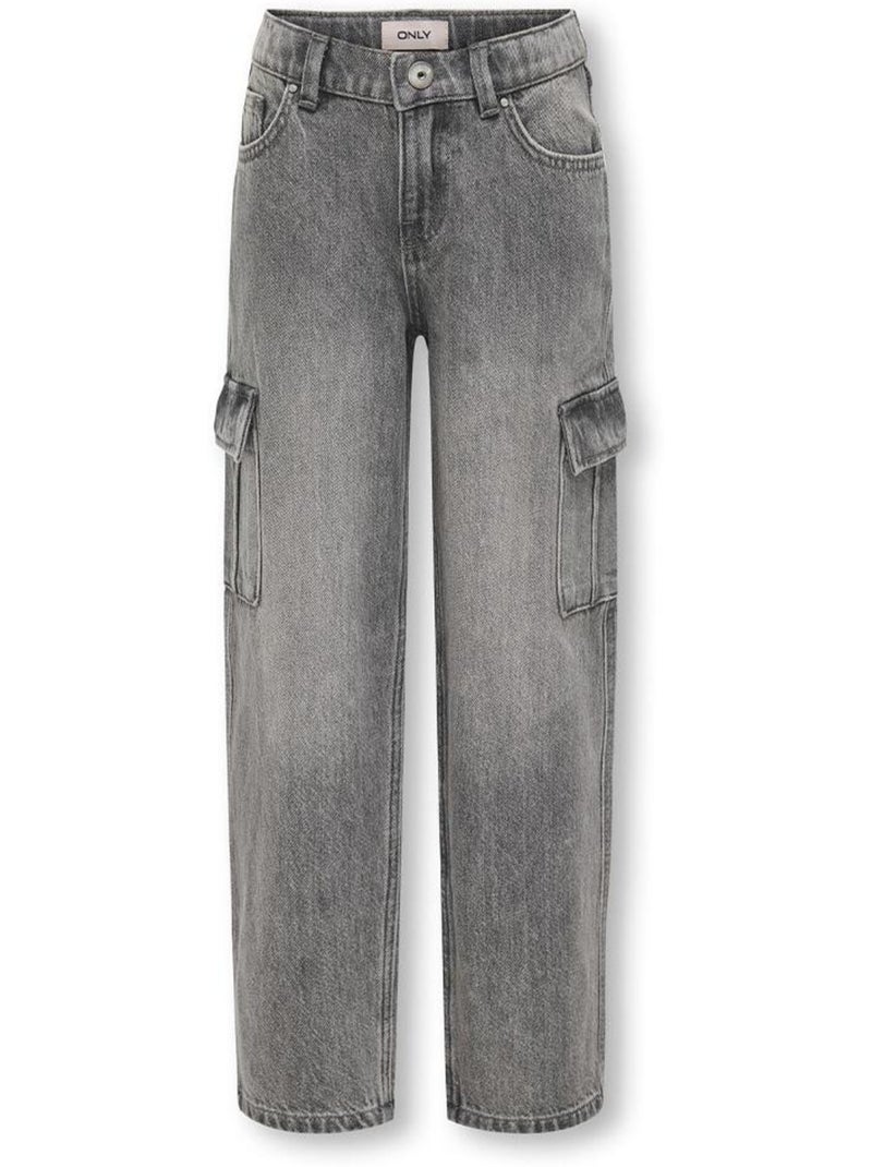 Jean Loose Kids ONLY Gris Argenté - Kiabi