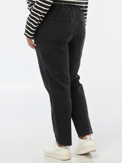 Jean mom à la taille élastiquée - Kiabi