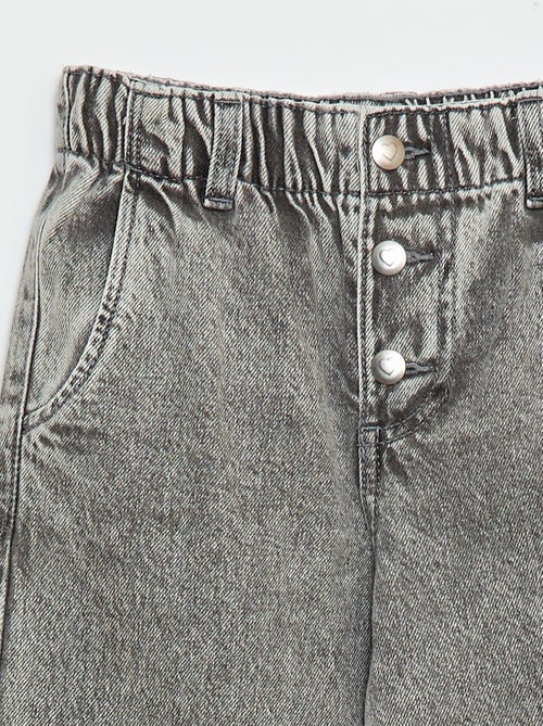 Jean mom avec poches en forme de cœur - Kiabi