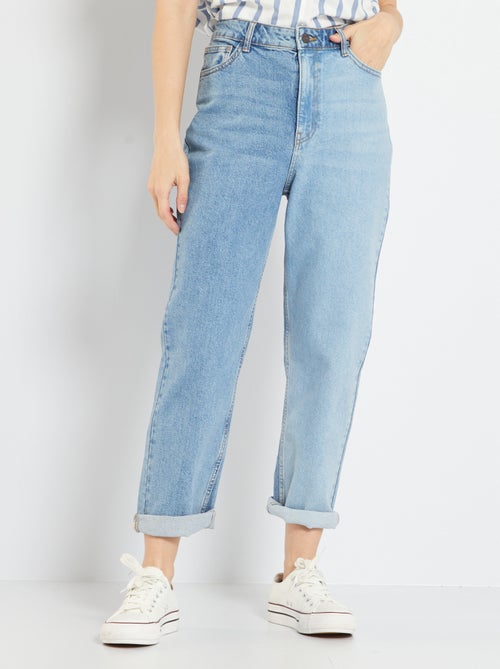 Jean mom double tons - Kiabi