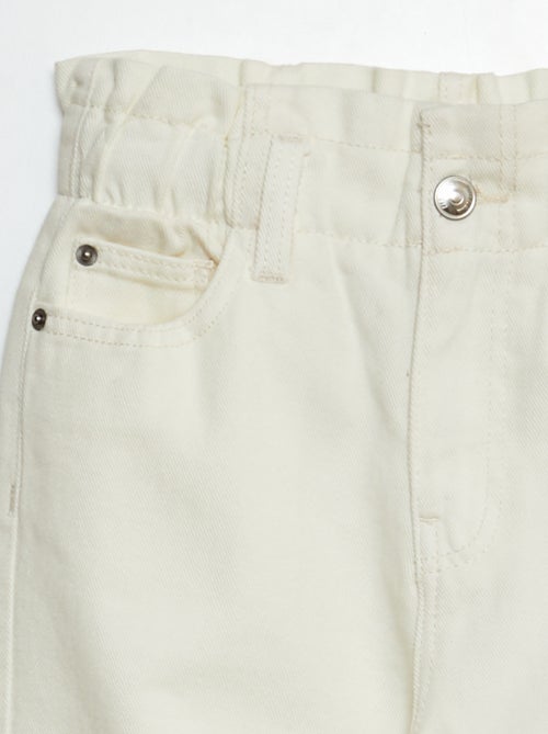 Jean mom paperbag - Kiabi