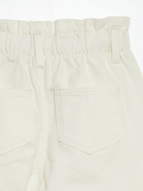 Jean mom paperbag - Kiabi