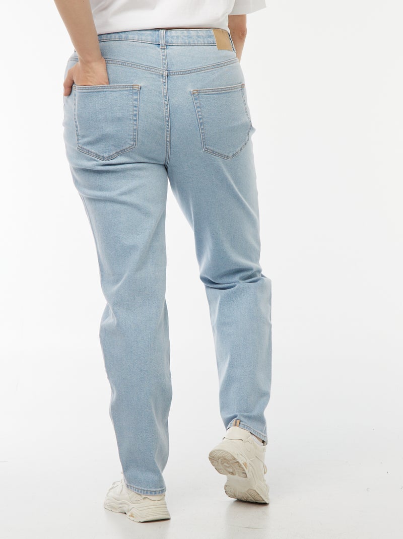 Jean mom taille haute  - L28 Bleu - Kiabi