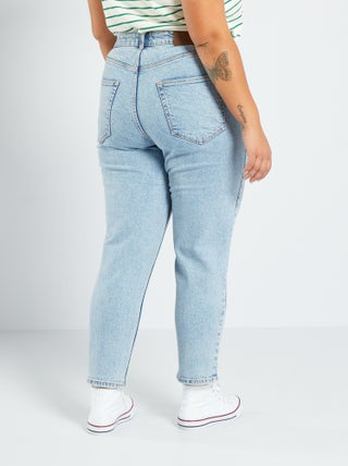 Jean mom taille haute  à 5 poches - L32