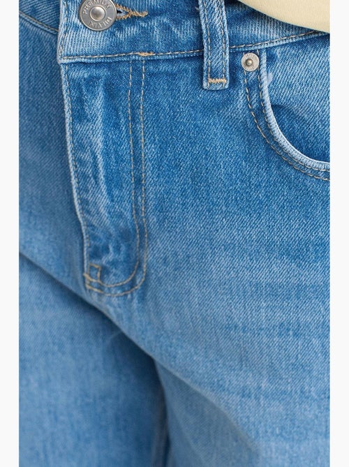 Jean mom taille haute à jambe droite dilvin - Kiabi Jean mom taille haute à jambe droite dilvin - Kiabi