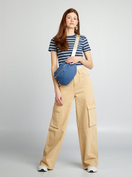 Jean multipoche wide leg - Kiabi