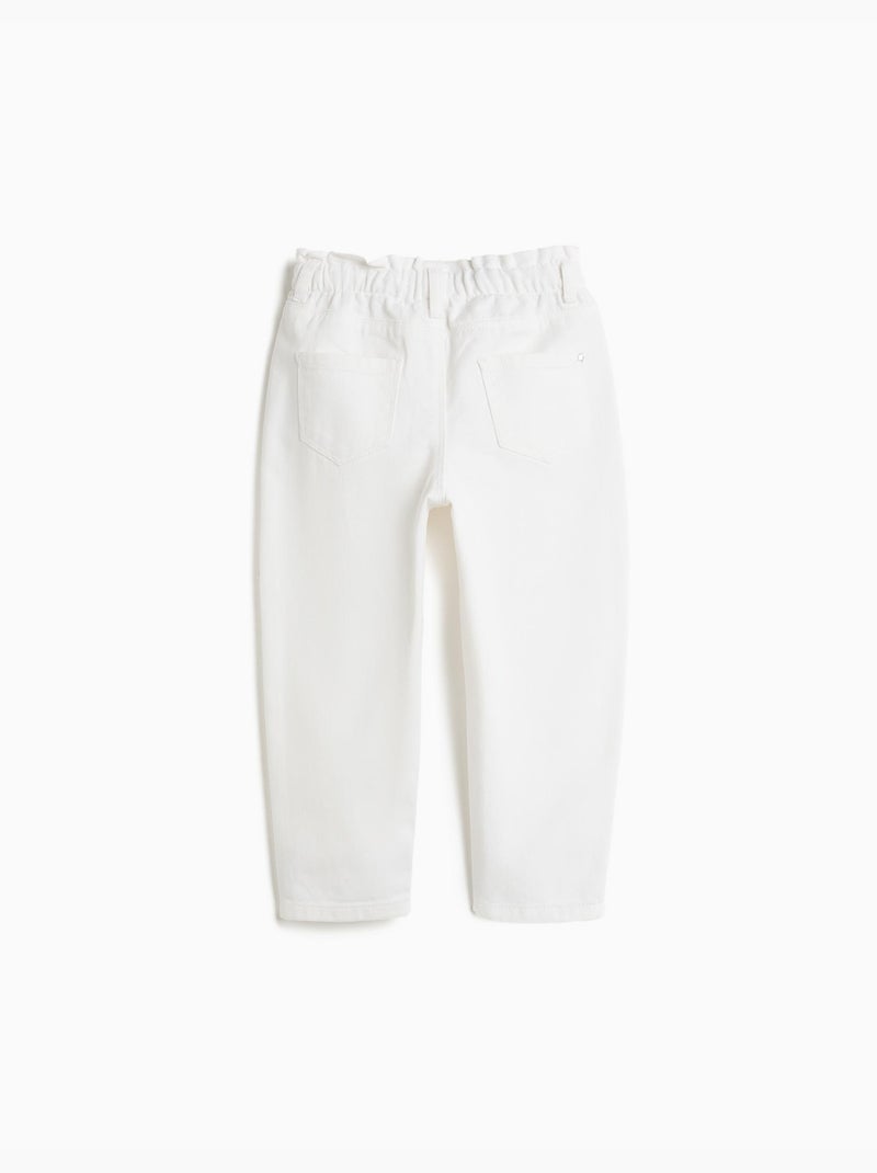 Jean paperbag, MO Fashion Blanc - Kiabi