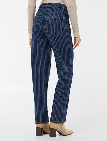 Jean regular avec lignes en coton