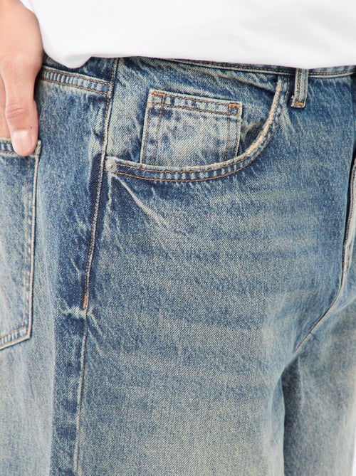 Jean regular base à revers - L32 - Kiabi