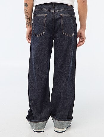 Jean regular base à revers - L32