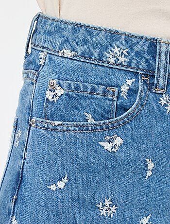 Jean regular avec lignes en coton