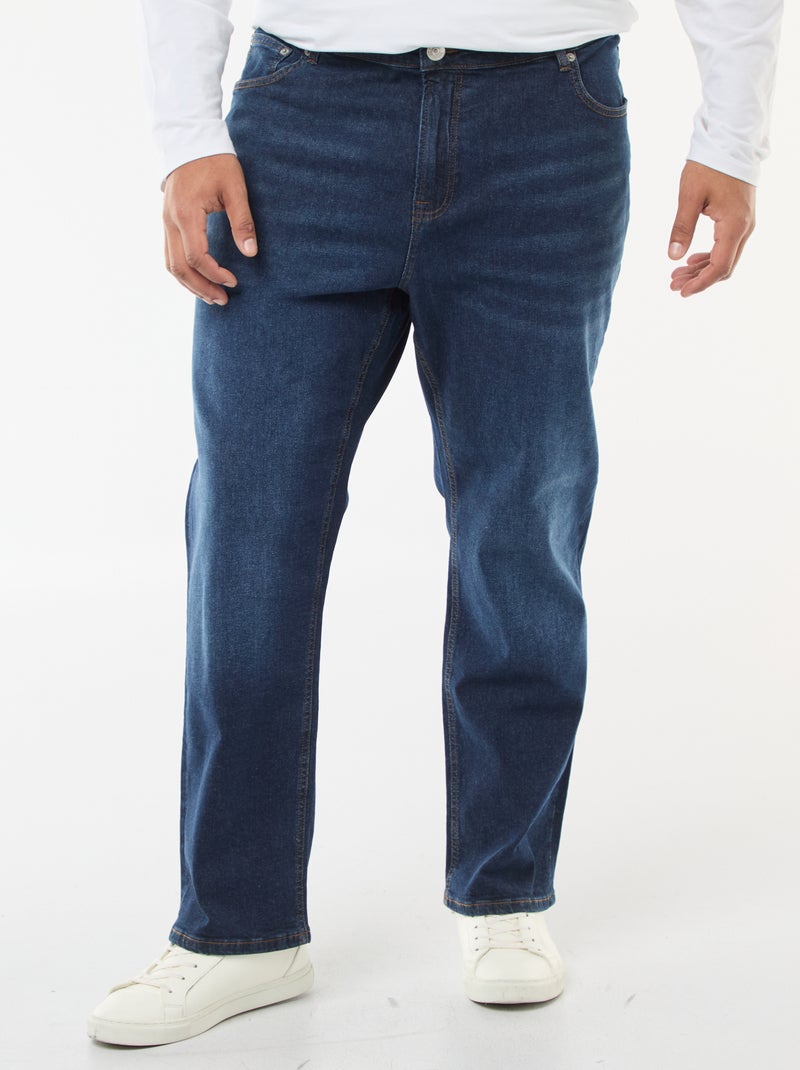 Jean regular / coupe droite à 5 poches Bleu - Kiabi