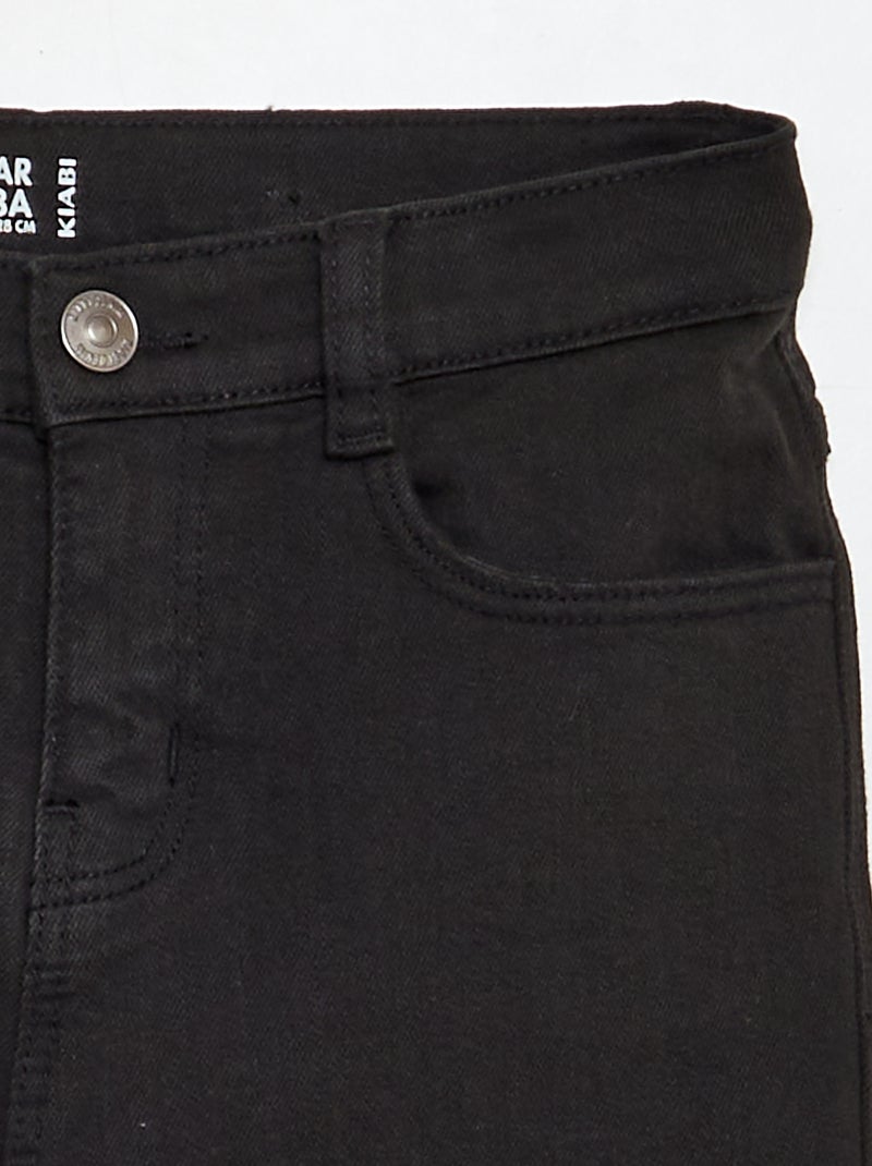 Jean regular coupe droite noir - Kiabi