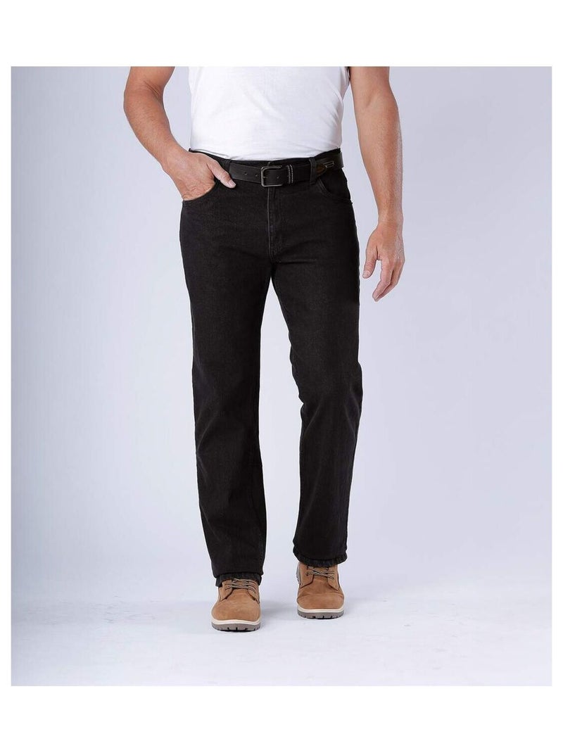 Jean Regular Stretch   - ATLAS FOR MEN Noir - Kiabi