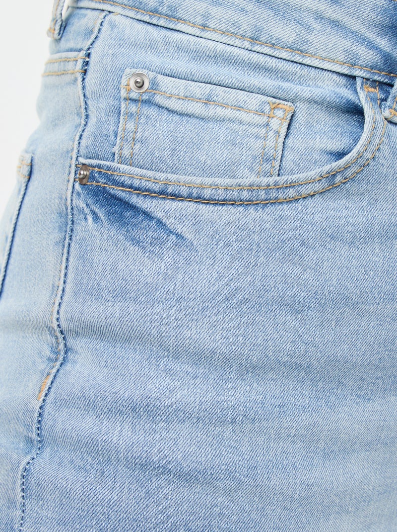 Jean regular taille haute - L28 Triple stone - Kiabi