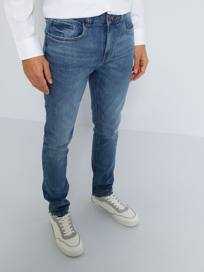 Jean skinny à 5 poches - L32 Bleu - Kiabi