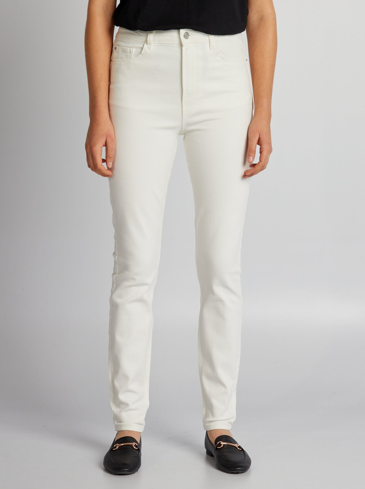 Jean slim femme blanc best sale