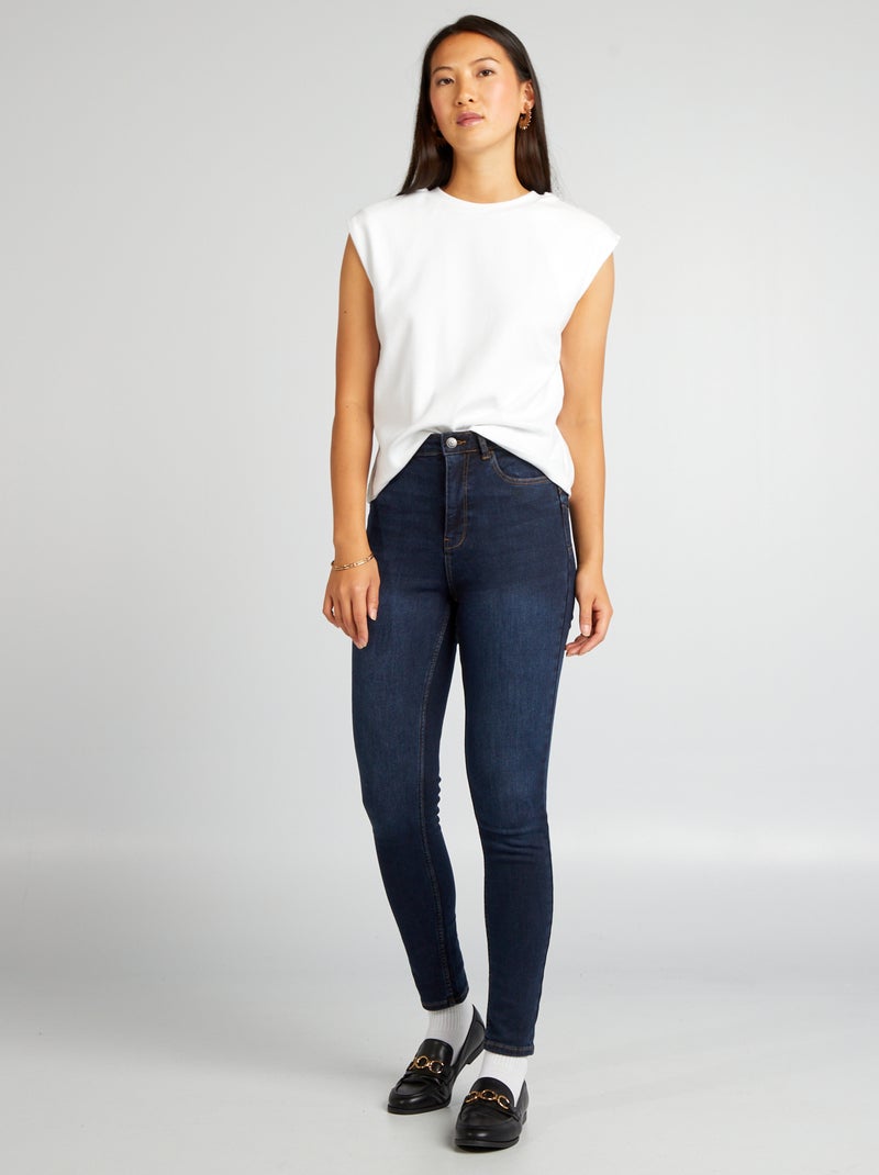 Jean skinny à taille haute - L30 Brut - Kiabi