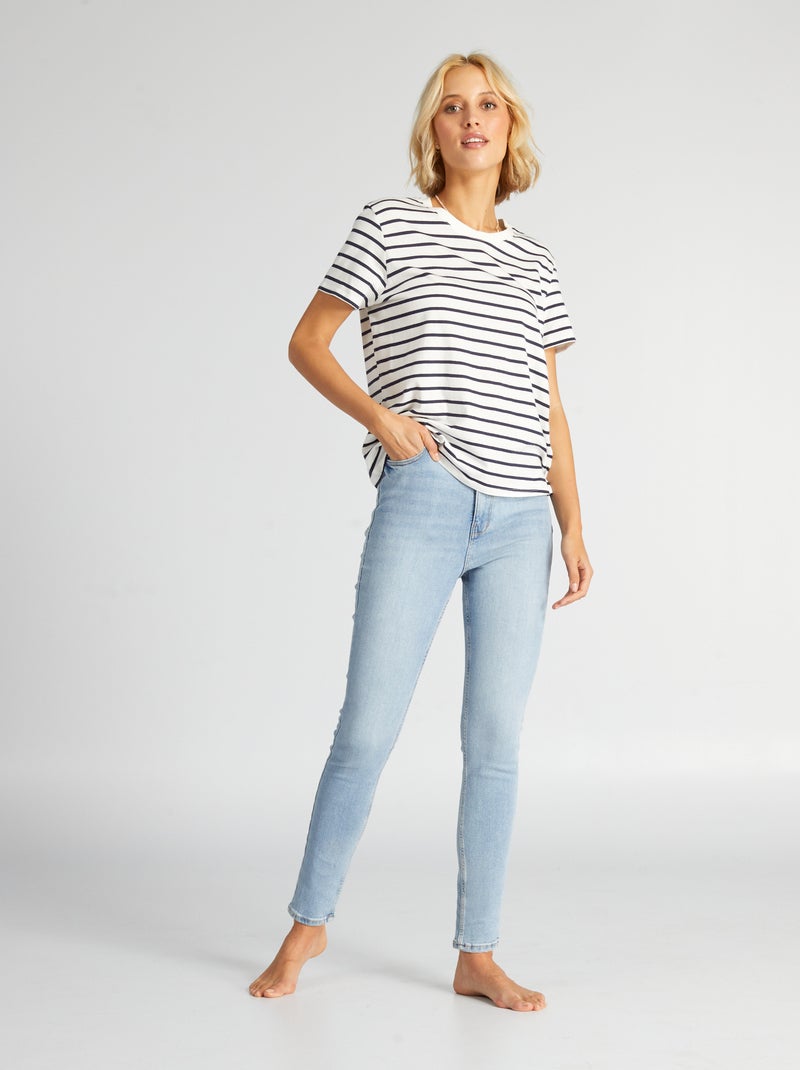 Jean skinny à taille haute - L32 Triple stone - Kiabi