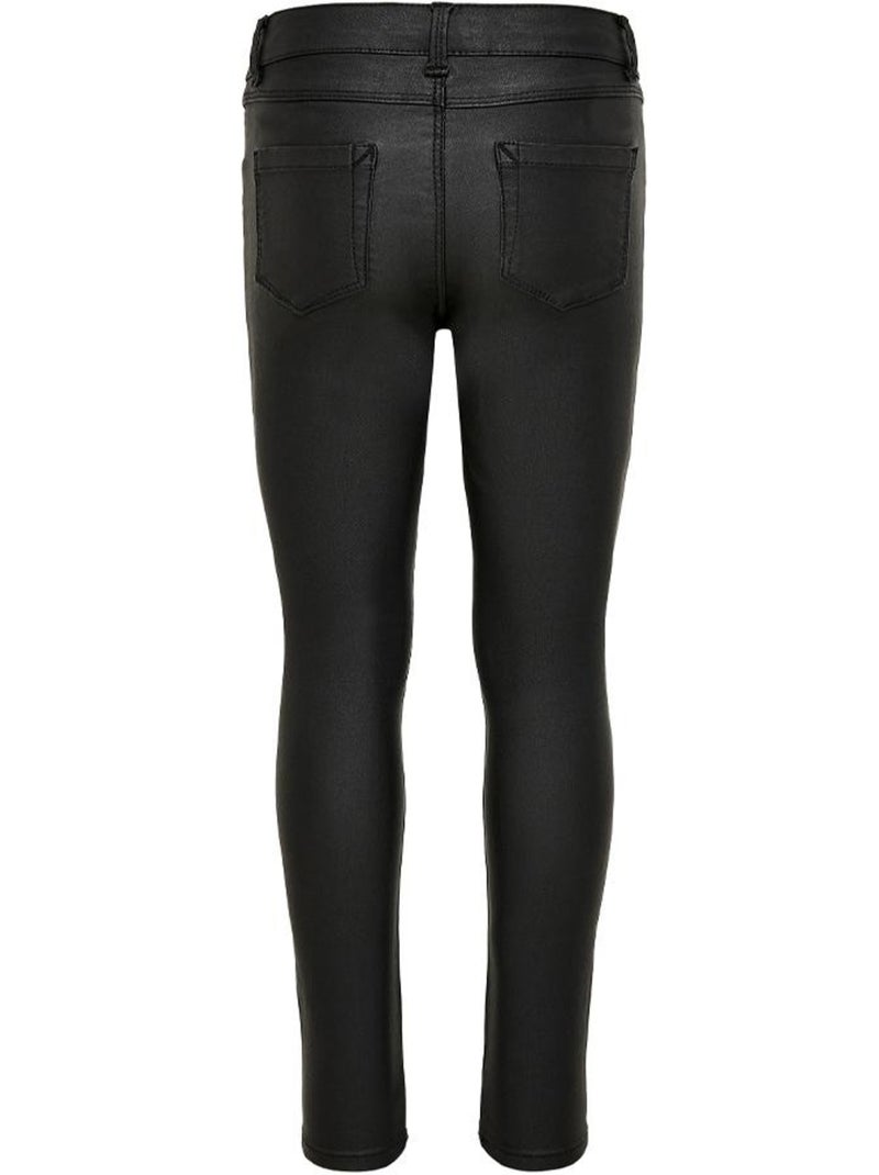Jean Skinny Fille Coated Pim Noir - Kiabi