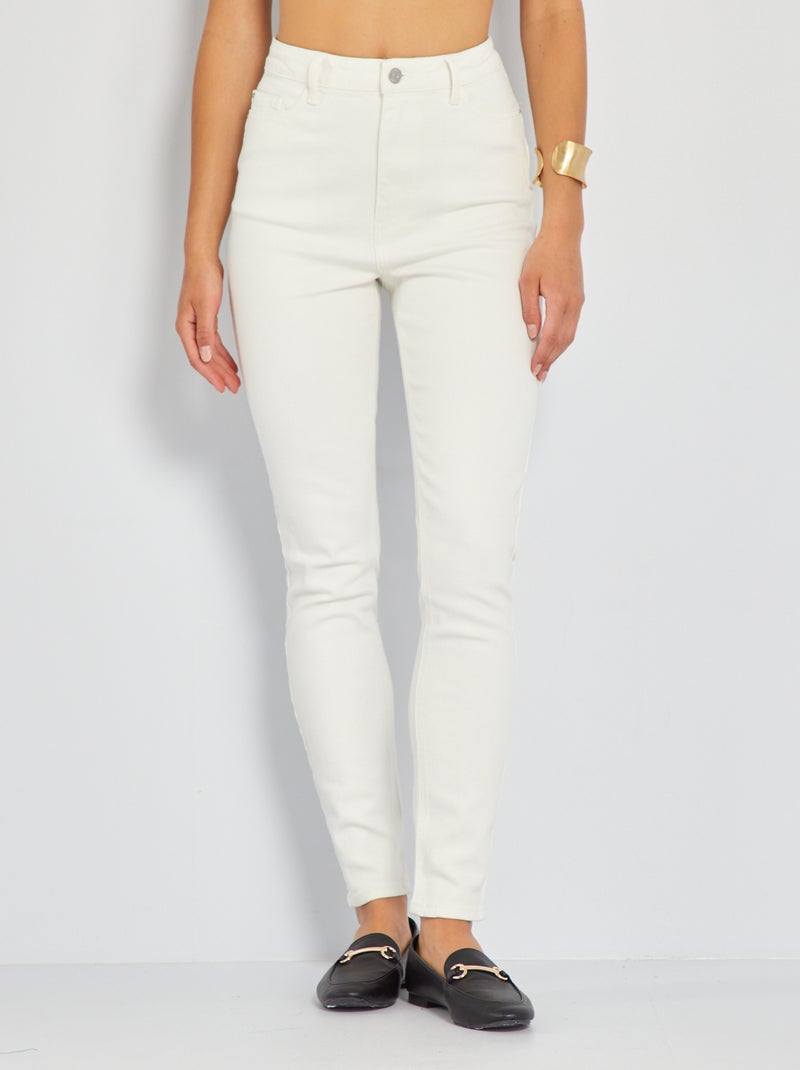 Jean skinny push-up - L32 Blanc - Kiabi