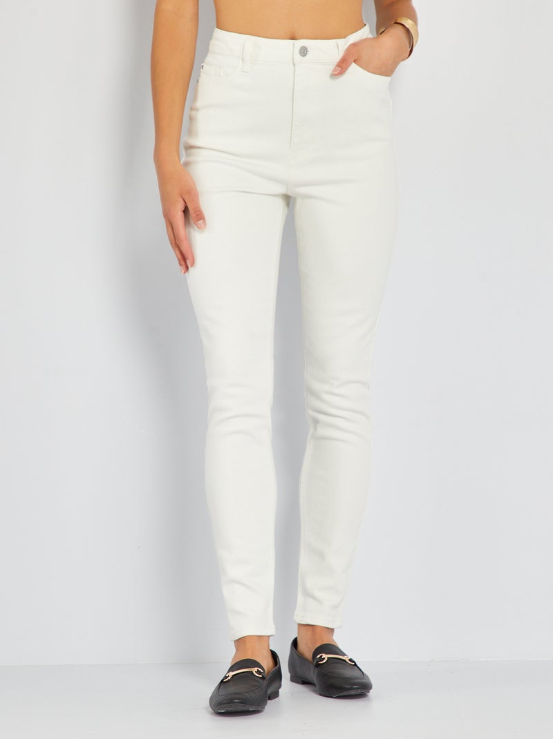 Jean skinny push-up - L34 Blanc - Kiabi