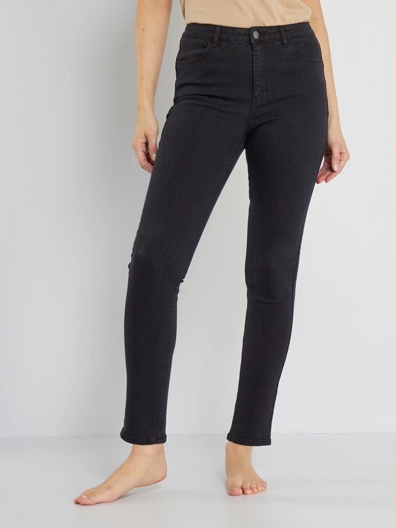 Jean Skinny Push Up Longueur L Noir Kiabi