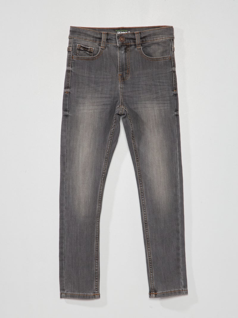 Jean skinny stretch résistant Gris - Kiabi