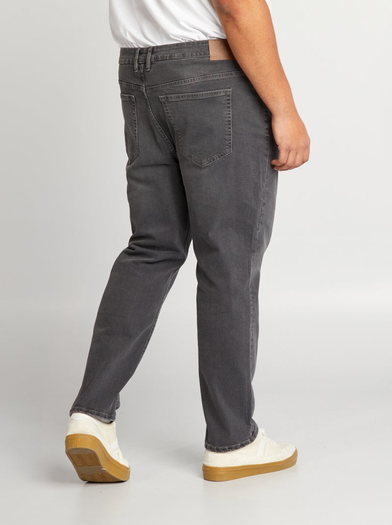 Jean slim à 5 poches - L30 Gris - Kiabi