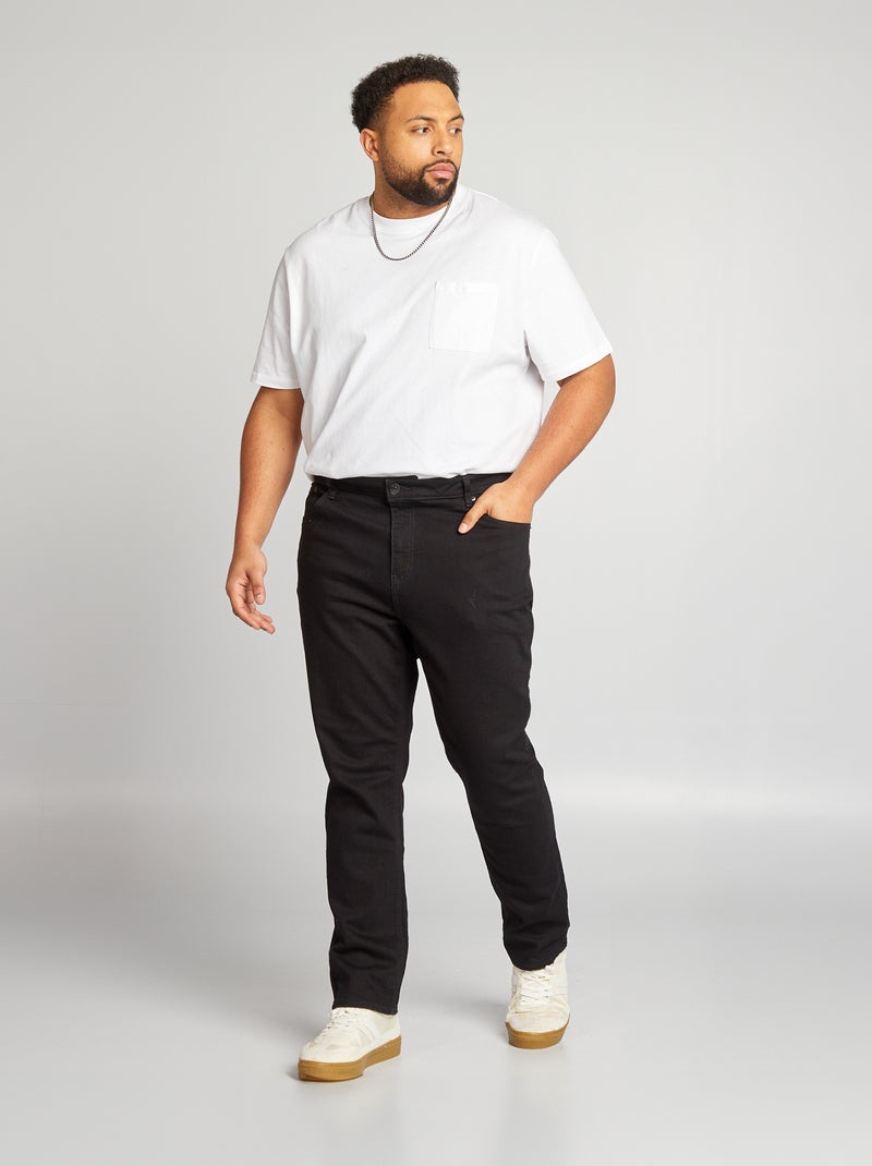 Pantalon Chino Digel Homme Stretch - Noir, Taille 29 (W44 L32), Grande Taille
