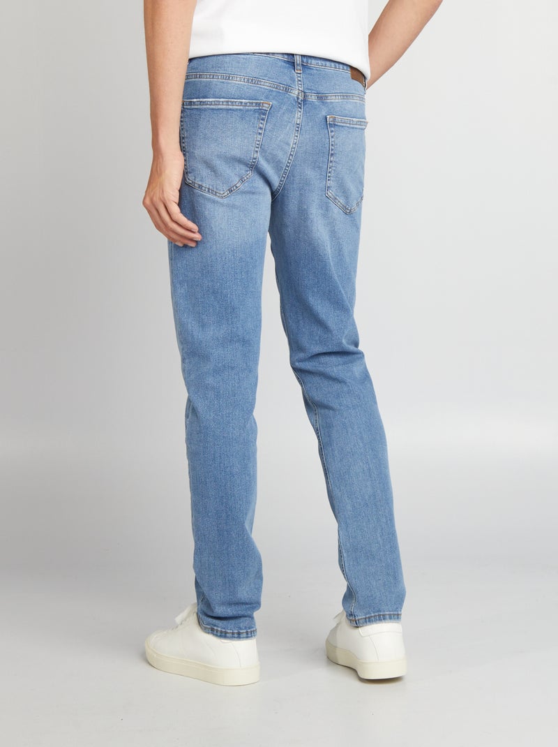 Jean slim à 5 poches - L34 Bleu - Kiabi