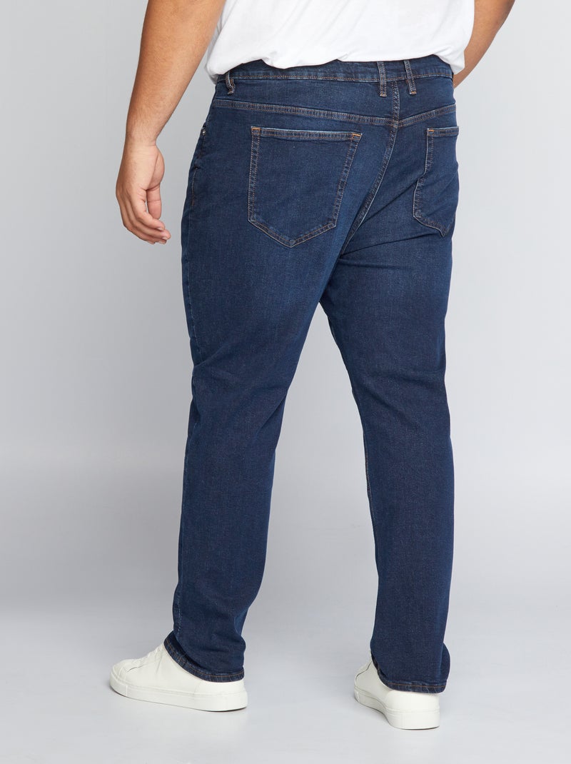 Jean slim à 5 poches - L34 Bleu brut - Kiabi